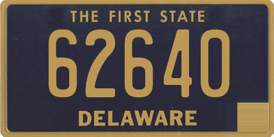 DE license plate 62640