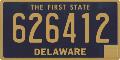 DE license plate 626412
