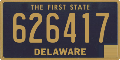 DE license plate 626417