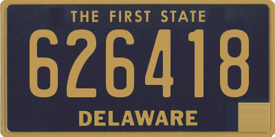 DE license plate 626418