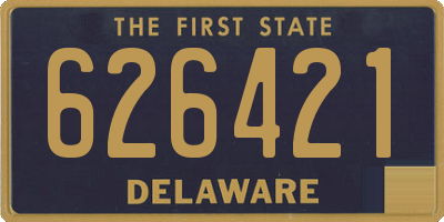 DE license plate 626421