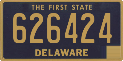 DE license plate 626424