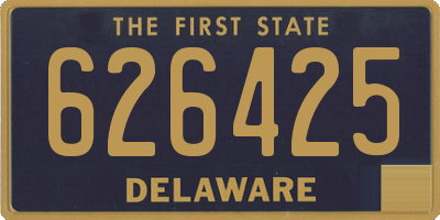 DE license plate 626425