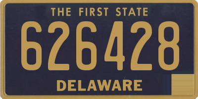 DE license plate 626428