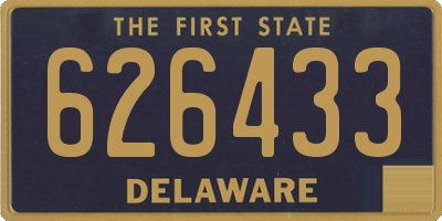 DE license plate 626433