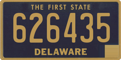 DE license plate 626435