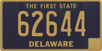 DE license plate 62644