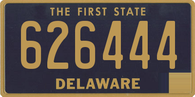 DE license plate 626444