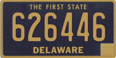 DE license plate 626446