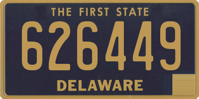 DE license plate 626449