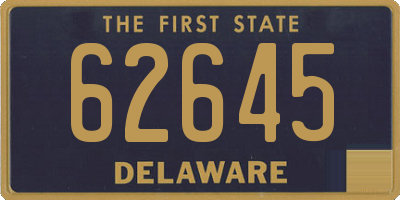 DE license plate 62645