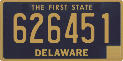 DE license plate 626451