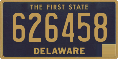 DE license plate 626458