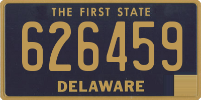 DE license plate 626459