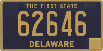 DE license plate 62646