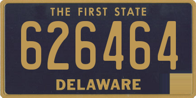 DE license plate 626464