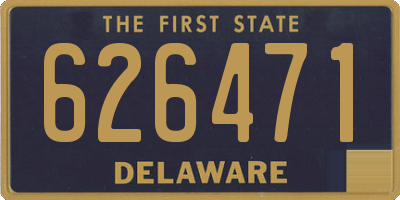 DE license plate 626471