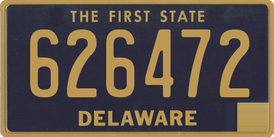DE license plate 626472