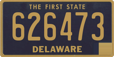 DE license plate 626473
