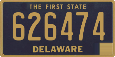 DE license plate 626474