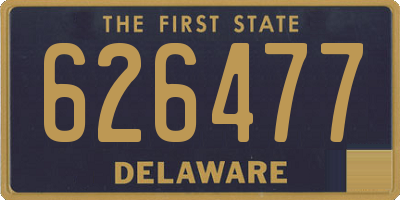 DE license plate 626477