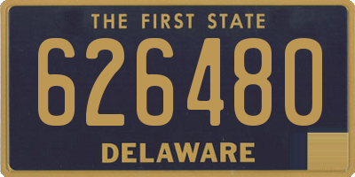 DE license plate 626480