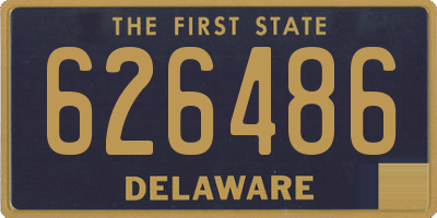 DE license plate 626486