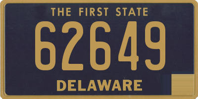 DE license plate 62649