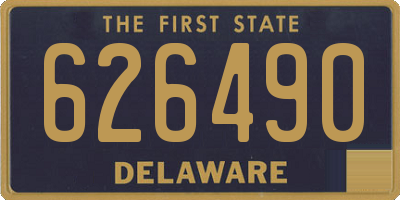 DE license plate 626490