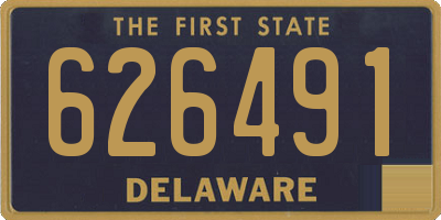 DE license plate 626491