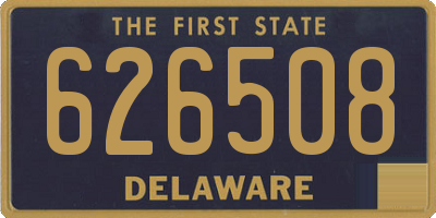 DE license plate 626508