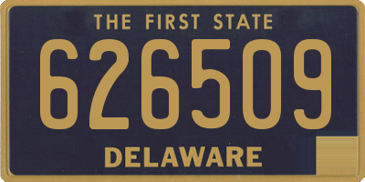 DE license plate 626509