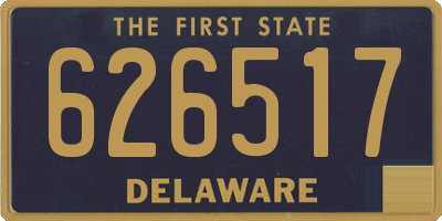 DE license plate 626517