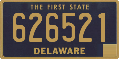 DE license plate 626521