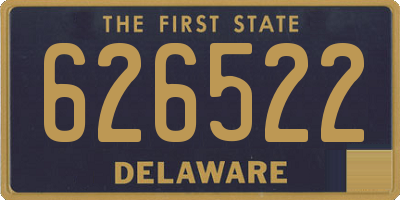 DE license plate 626522