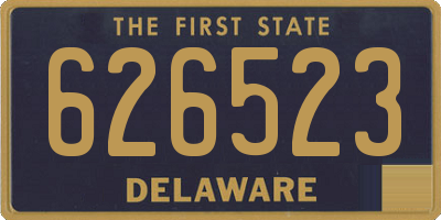 DE license plate 626523