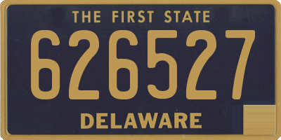 DE license plate 626527