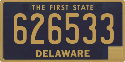 DE license plate 626533