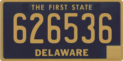 DE license plate 626536