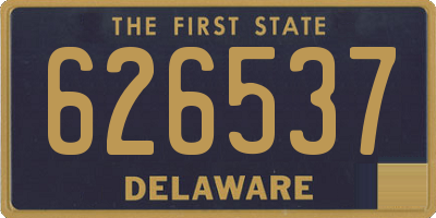 DE license plate 626537