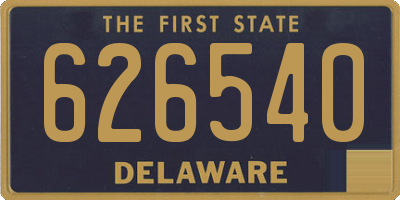 DE license plate 626540