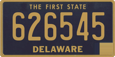 DE license plate 626545