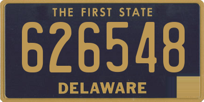 DE license plate 626548