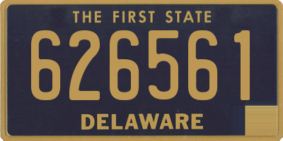 DE license plate 626561