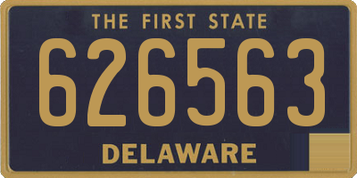 DE license plate 626563