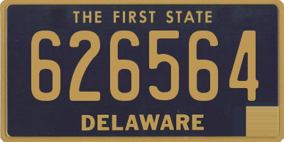 DE license plate 626564