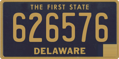 DE license plate 626576