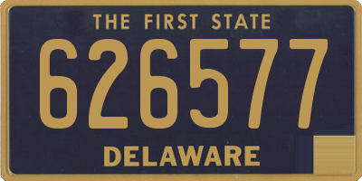DE license plate 626577