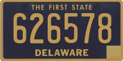 DE license plate 626578