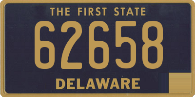 DE license plate 62658